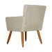 Poltrona Decorativa Onix Suede Bege - DS Estofados