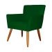Poltrona Decorativa Onix Suede Verde - DS Estofados