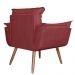 Poltrona Decorativa Opalla Suede Vermelho - DS Estofados