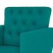 Poltrona Decorativa Pés Palito Nina Encosto Estilo Capitonê Azul Tiiffany - DS Móveis
