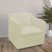 Poltrona Decorativa Tilla Pés Cromado Suede Bege - DS Móveis