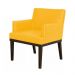 Poltrona Decorativa Vitória Sala e Recepção Napa Amarelo - DS Estofados