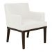 Poltrona Decorativa Vitória Sala e Recepção Napa Branco - DS Estofados