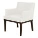 Poltrona Decorativa Vitória Sala e Recepção Napa Branco - DS Estofados