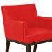 Poltrona Decorativa Vitória Sala e Recepção Napa Vermelho - DS Estofados