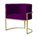 Poltrona Luana Decorativa Veludo Roxo