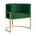 Poltrona Luana Decorativa Veludo Verde
