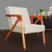 Poltrona Luxo Monalisa Suede Bege