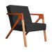 Poltrona Luxo Monalisa Suede Preto