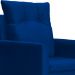 Poltrona Para Sala Ligia Suede Azul Marinho - DS Estofados