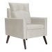 Poltrona Para Sala Ligia Suede Bege - DS Estofados