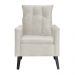 Poltrona Para Sala Ligia Suede Bege - DS Estofados