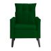 Poltrona Para Sala Ligia Suede Verde - DS Estofados
