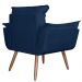 Poltrona decorativa Opalla Pés Palito Azul Marinho - DS Estofados