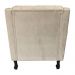 Poltronas Decorativa Pés Luis XV Gênises Encosto Estilo Capitonê Suede Bege - DS Estofados