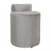 Puff Athenas Decorativa Linho Bege
