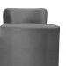 Puff Athenas Decorativa Linho Cinza
