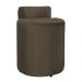 Puff Athenas Decorativa Linho Marrom - DS Estofados