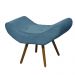 Puff Banqueta Emília Em Suede Liso Azul Royal - DS Móveis