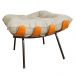 Puff Decorativo Costela Suede Bege - DS Estofados