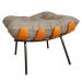 Puff Decorativo Costela Suede Capuccino - DS Estofados