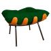 Puff Decorativo Costela Suede Verde - DS Estofados