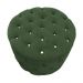 Puff Redondo Clássico Capitonê Suede Verde - DS Estofados