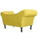 Recamier Divã Namoradeira Dubai Capitonê Suede Amarelo