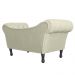 Recamier Divã Namoradeira Dubai Capitonê Suede Bege