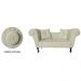 Recamier Divã Namoradeira Dubai Capitonê Suede Bege
