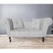 Recamier Divã Namoradeira Dubai Capitonê Suede Branco