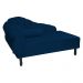Recamier Namoradeira Divã Lado Direito Larissa Suede Azul Marinho - DS Estofados