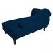 Recamier Namoradeira Divã Lado Direito Larissa Suede Azul Marinho - DS Estofados