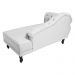 Recamier Namoradeira Divã Lado Direito Larissa Suede Branco - DS Estofados
