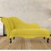 Recamier Namoradeira Divã Lado Direito Olivia Suede Amarelo - DS Estofados
