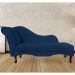 Recamier Namoradeira Divã Lado Direito Olivia Suede Azul Marinho - DS Estofados