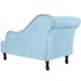 Recamier Namoradeira Divã Lado Direito Olivia Suede Azul Turqueza - DS Estofados