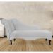 Recamier Namoradeira Divã Lado Direito Olivia Suede Branco - DS Estofados