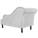 Recamier Namoradeira Divã Lado Direito Olivia Suede Branco - DS Estofados