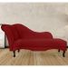 Recamier Namoradeira Divã Lado Direito Olivia Suede Vermelho - DS Estofados