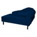 Recamier Namoradeira Divã Lado Esquerdo Larissa Suede Azul Marinho -Dellas Store