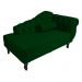 Recamier Namoradeira Divã Lado Esquerdo Larissa Suede Verde