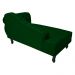 Recamier Namoradeira Divã Lado Esquerdo Larissa Suede Verde