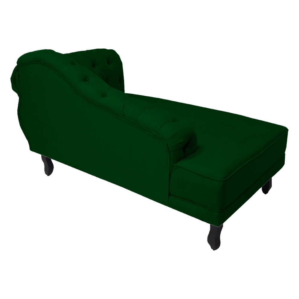 Recamier Namoradeira Divã Lado Esquerdo Larissa Suede Verde