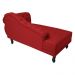 Recamier Namoradeira Divã Lado Esquerdo Larissa Suede Vermelho