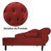 Recamier Namoradeira Divã Lado Esquerdo Larissa Suede Vermelho