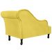 Recamier Namoradeira Divã Lado Esquerdo Olivia Suede Amarelo - DS Estofados