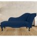 Recamier Namoradeira Divã Lado Esquerdo Olivia Suede Azul Marinho - DS Estofados