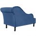 Recamier Namoradeira Divã Lado Esquerdo Olivia Suede Azul Marinho - DS Estofados