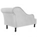 Recamier Namoradeira Divã Lado Esquerdo Olivia Suede Branco - DS Estofados